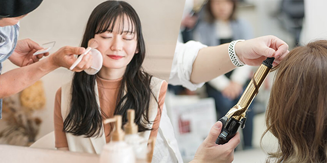 ヘアメイクアップスタッフ募集の画像